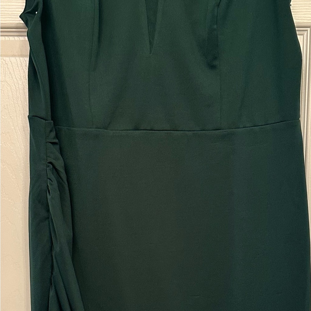 NWT Grace Karin Green Sheath Midi Dress V-neck Sleeveless - Picture 2 of 7